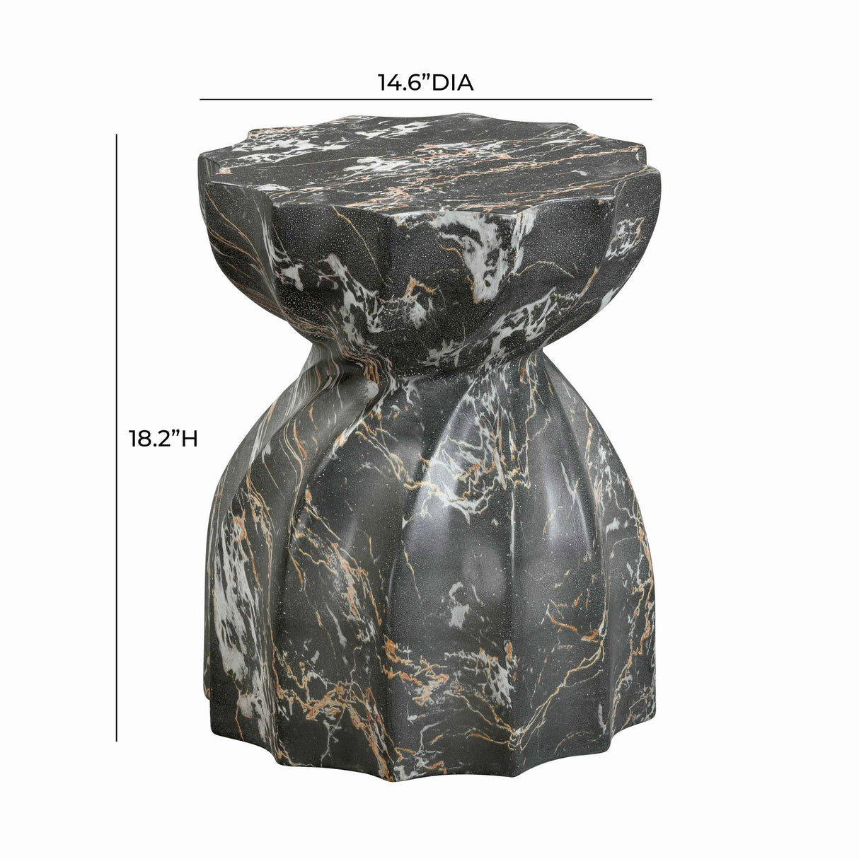 Turin Indoor / Outdoor Concrete Stool by TOV Furniture at Eve Furniture