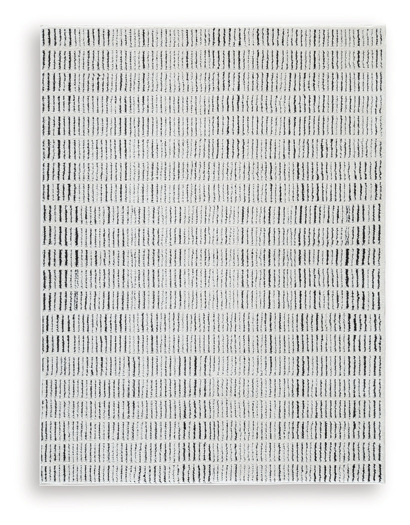 Turinwith Ivory/Black Medium Rug by Ashley at Eve Furniture