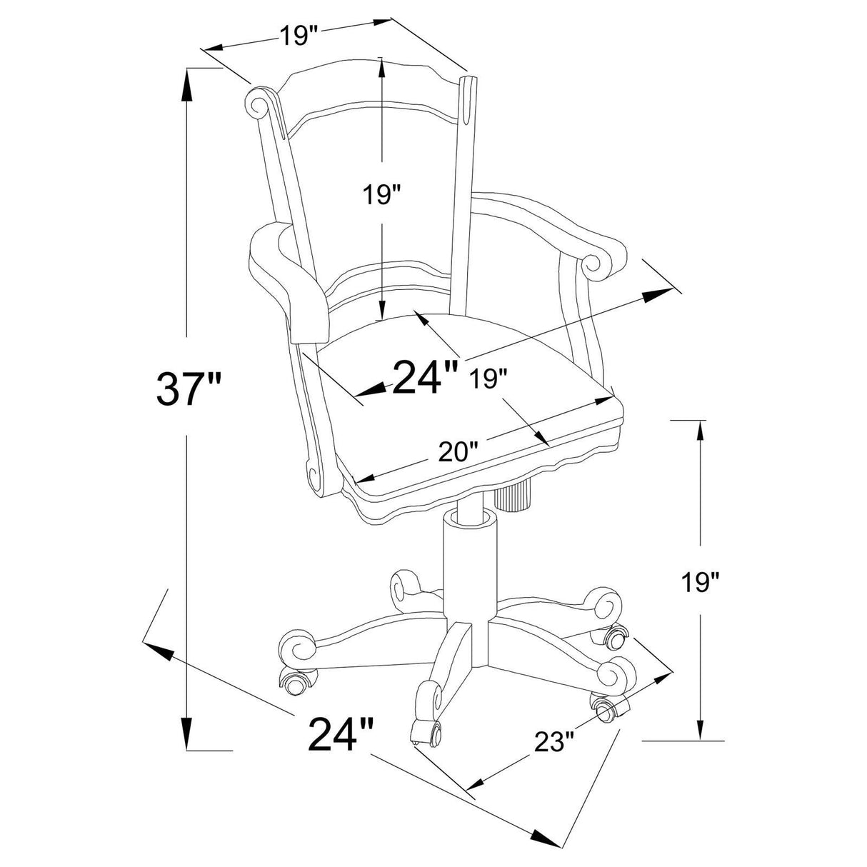 Turk Tobacco and Black 5-Piece Game Table Set by Coaster at Eve Furniture