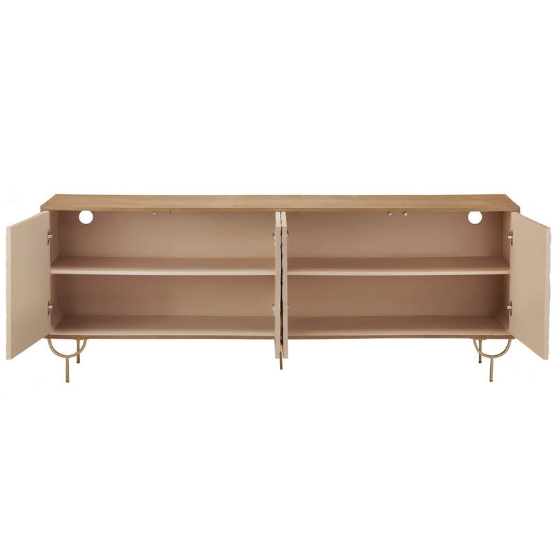 Tuscany Brown Four-Door Sideboard by Crestview at Eve Furniture