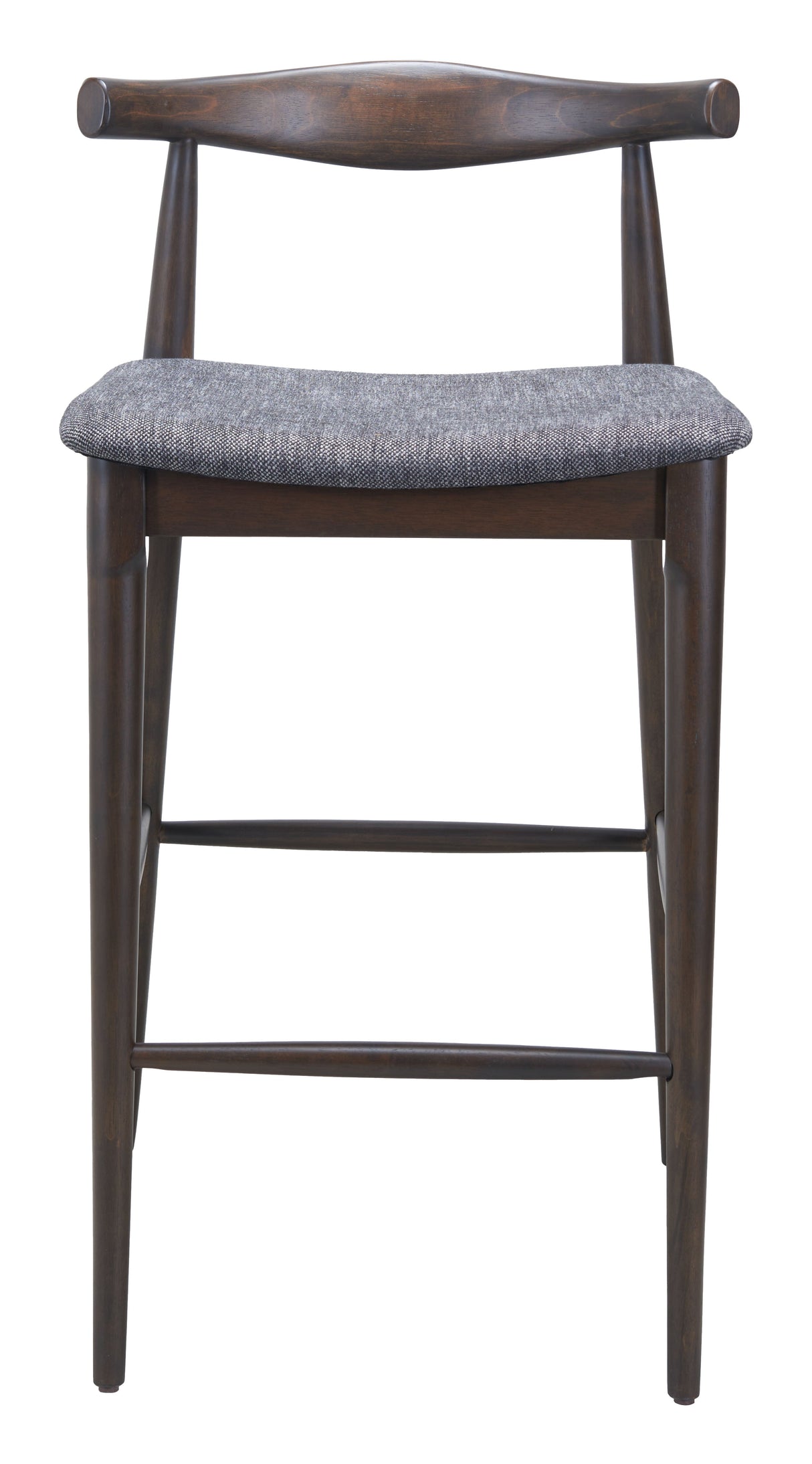 Tuzka Gray & Espresso Barstool (Set of 2) by Zuomod at Eve Furniture