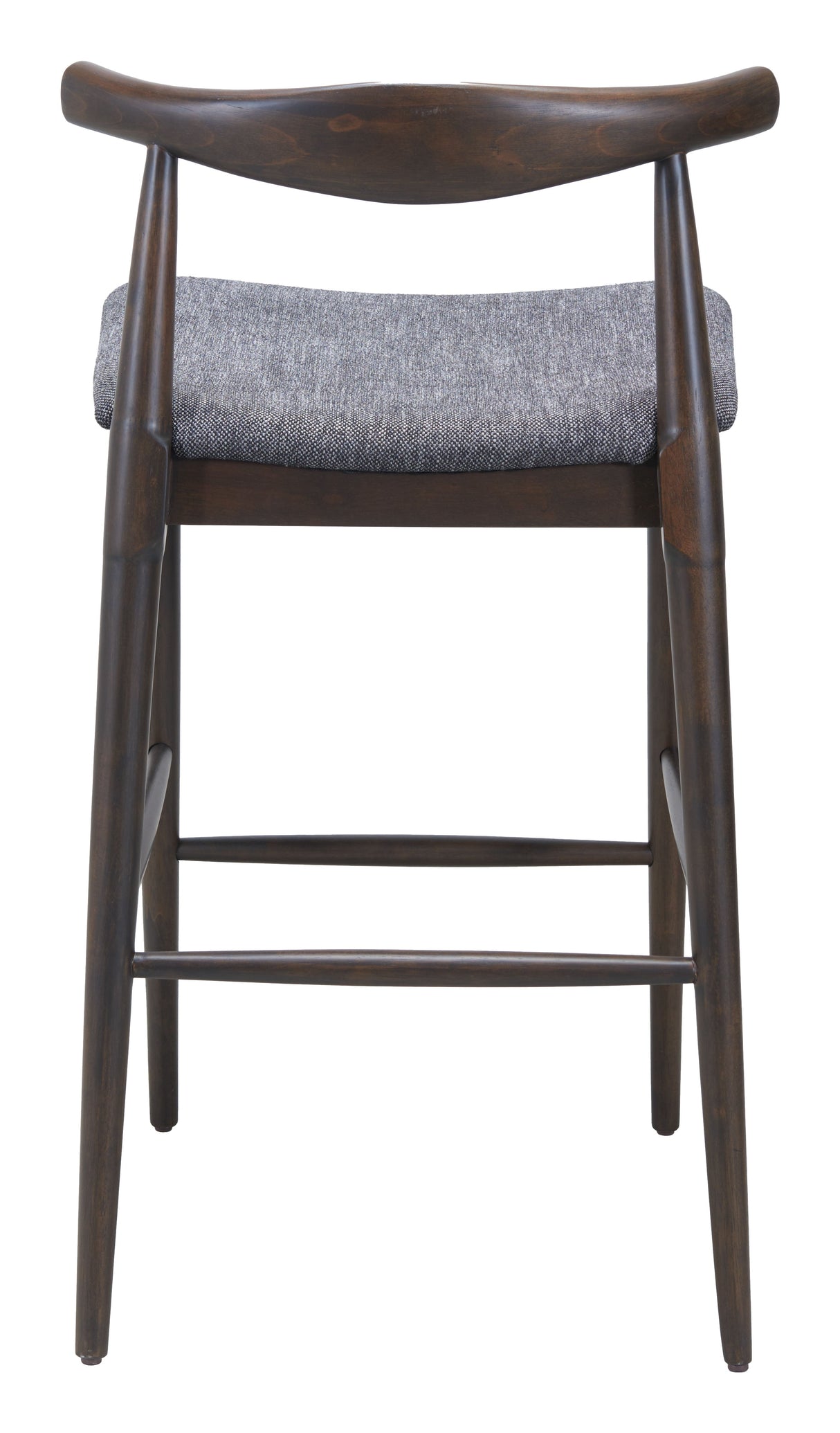 Tuzka Gray & Espresso Barstool (Set of 2) by Zuomod at Eve Furniture