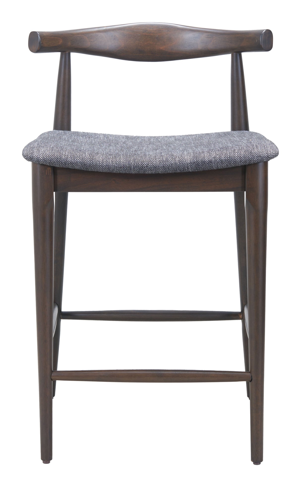 Tuzka Gray & Espresso Counter Stool (Set of 2) by Zuomod at Eve Furniture