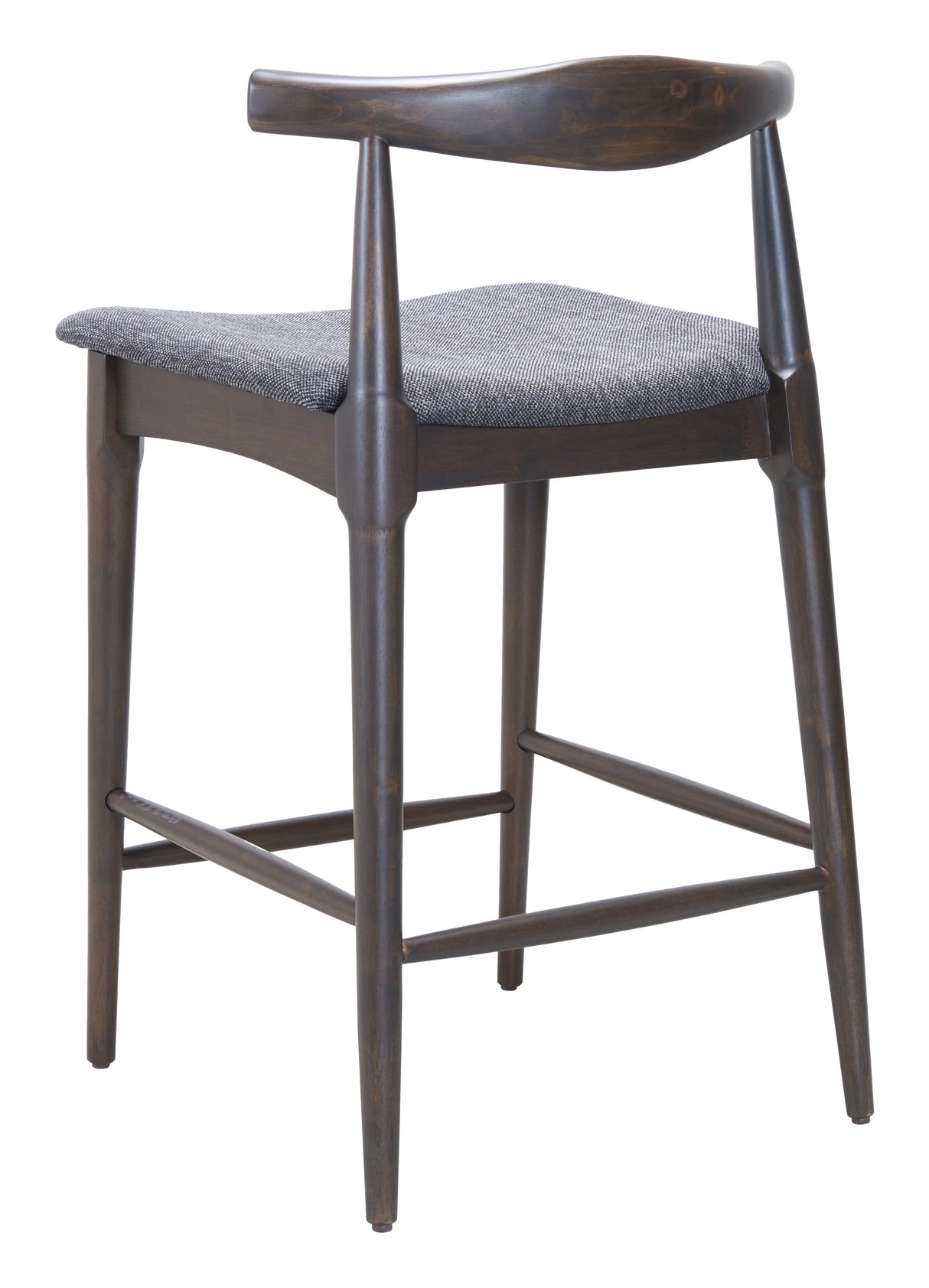 Tuzka Gray & Espresso Counter Stool (Set of 2) by Zuomod at Eve Furniture