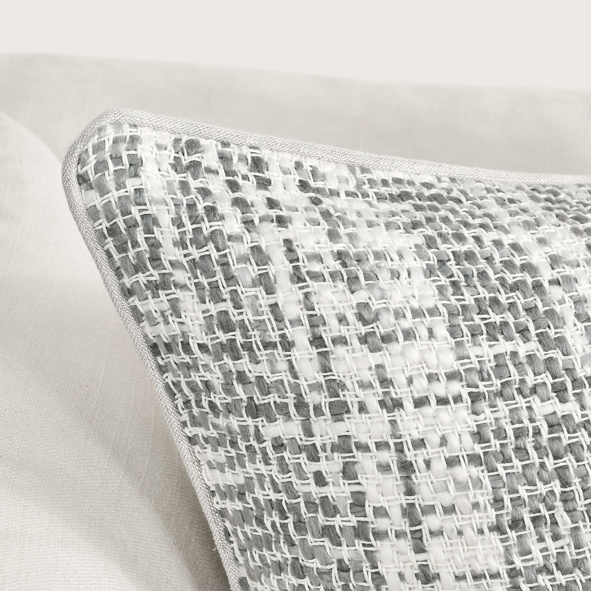 TW Brax Gray/Ivory 22x22 Throw Pillow (Set of 2) by Classic Home at Eve Furniture