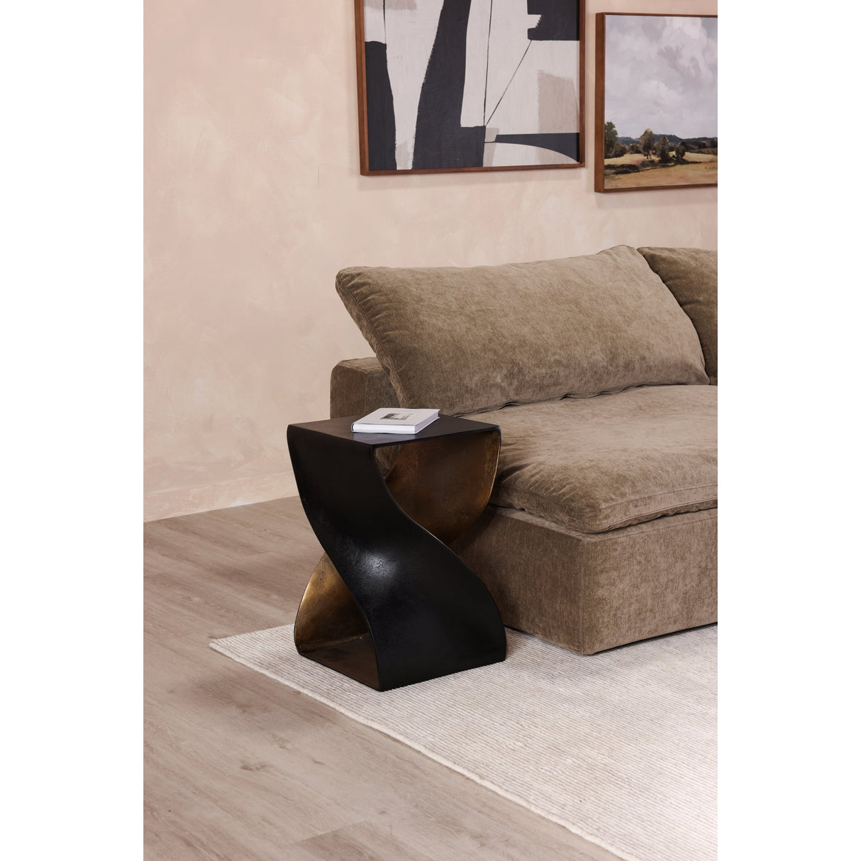 Twist Black Accent Table by Moe's Home at Eve Furniture