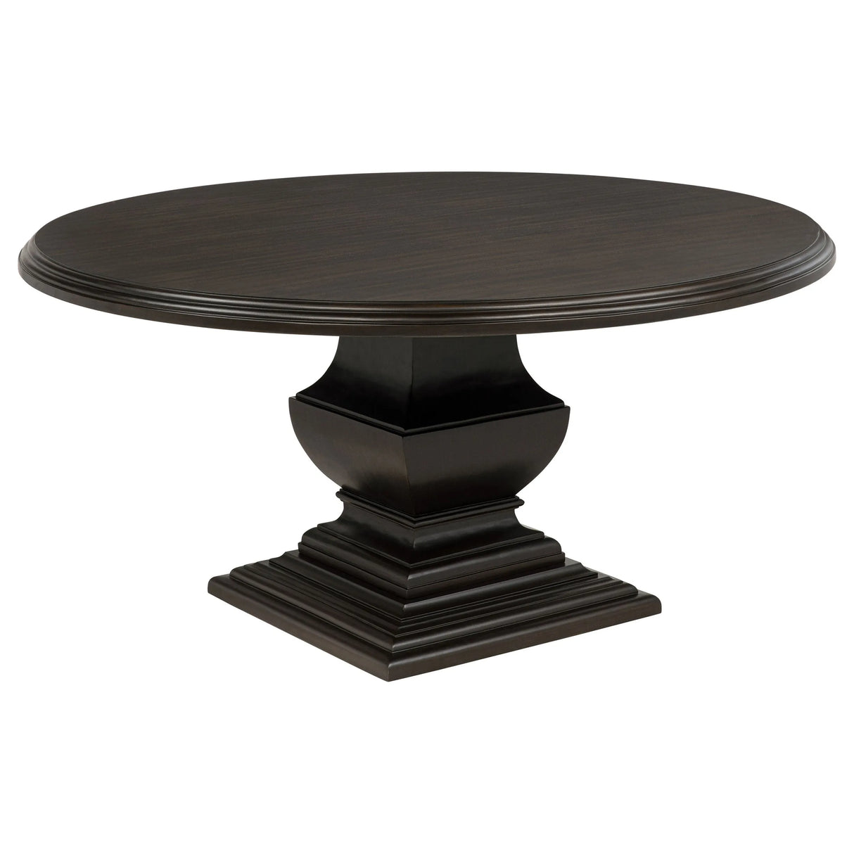 Twyla Dark Cocoa 7-piece Round Wood Dining Room Table Set by Coaster at Eve Furniture