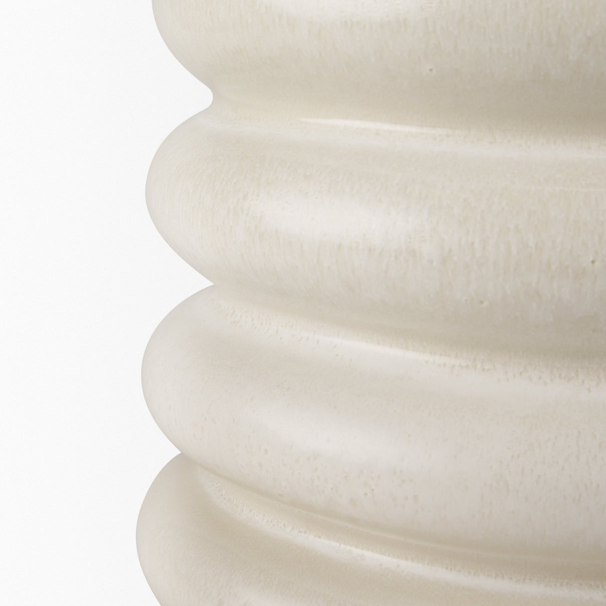 Twyla Short Cream Glazed Floor Vase by Mercana at Eve Furniture