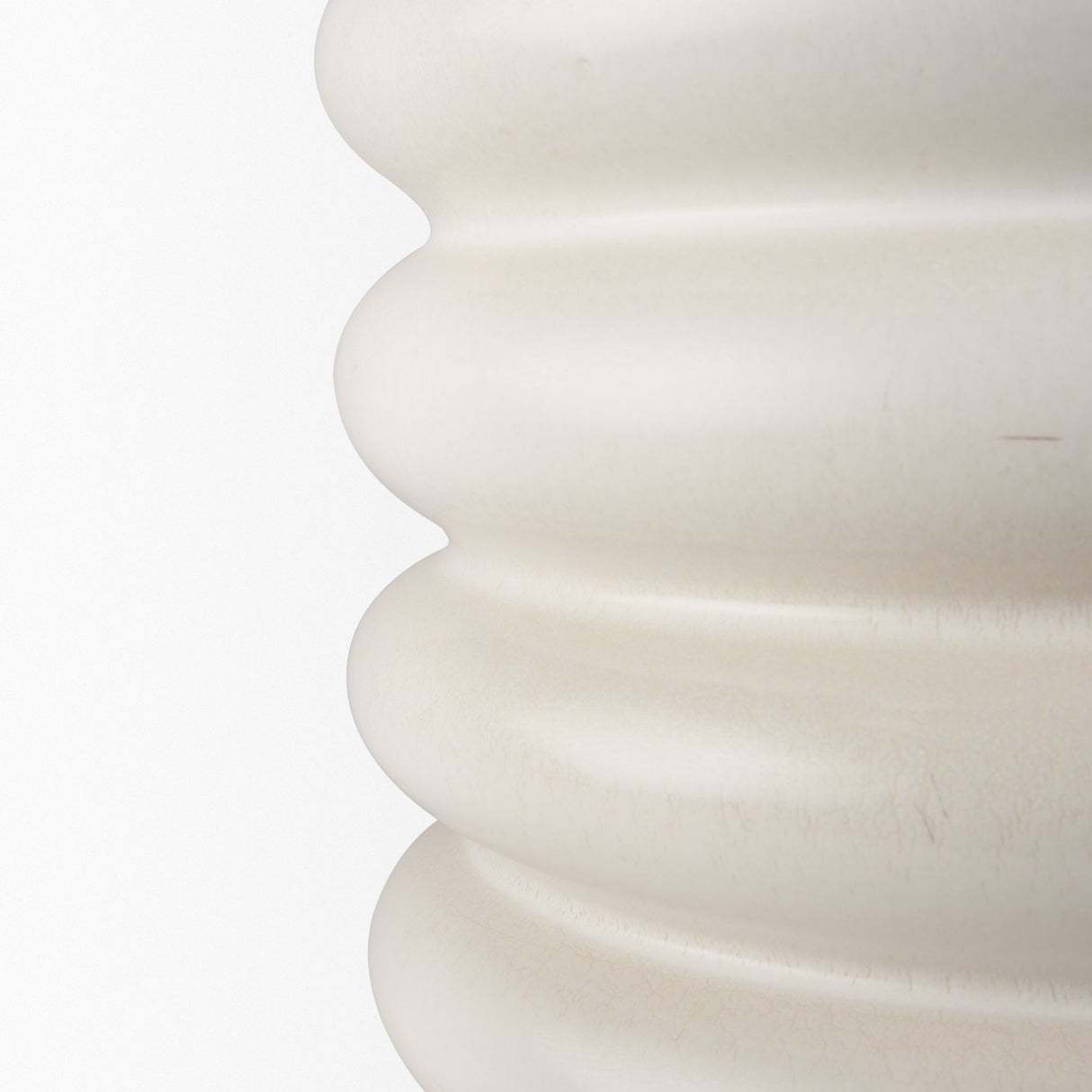 Twyla Tall Cream Glazed Floor Ceramic Vase by Mercana at Eve Furniture