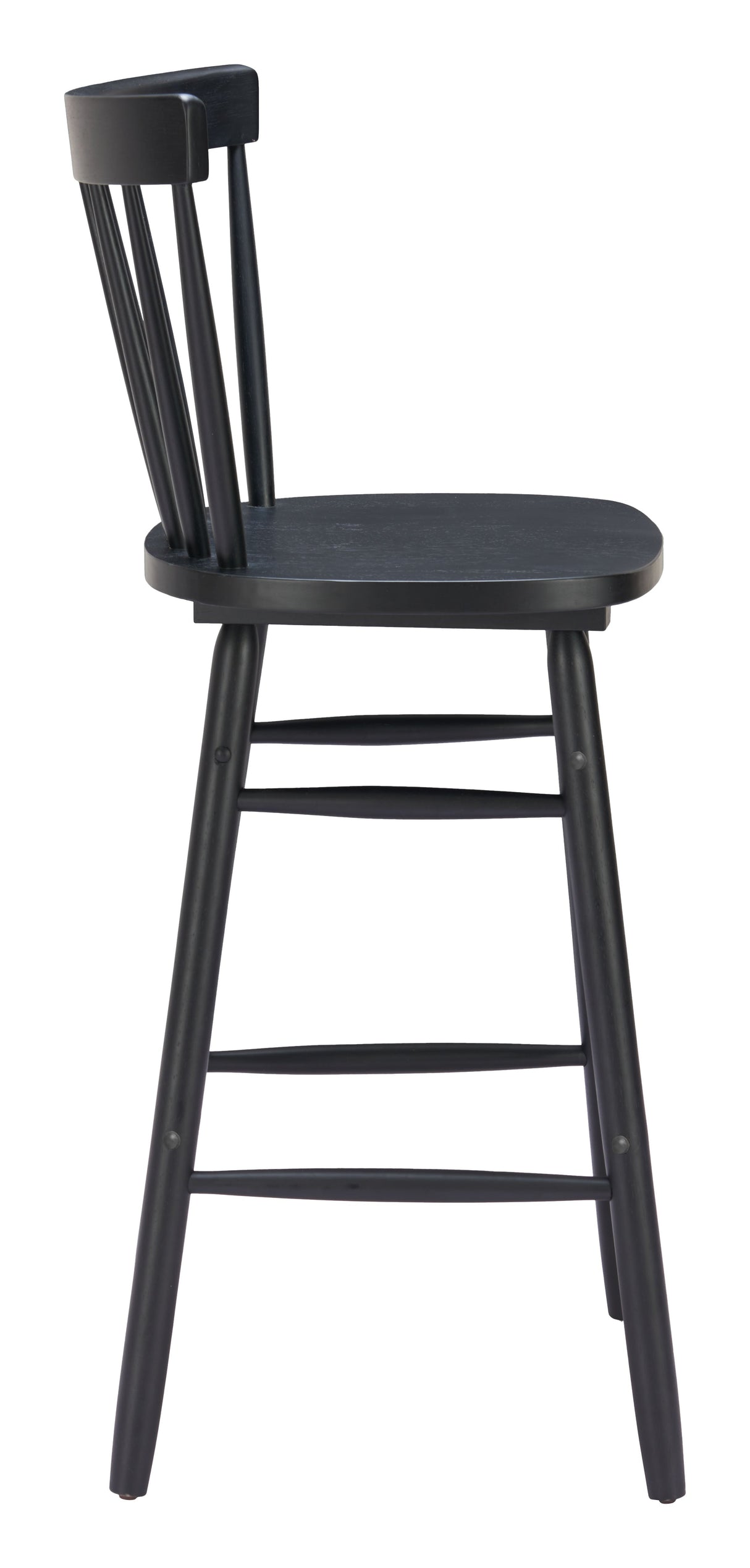 Tyce Black Barstool (Set of 2) by Zuomod at Eve Furniture