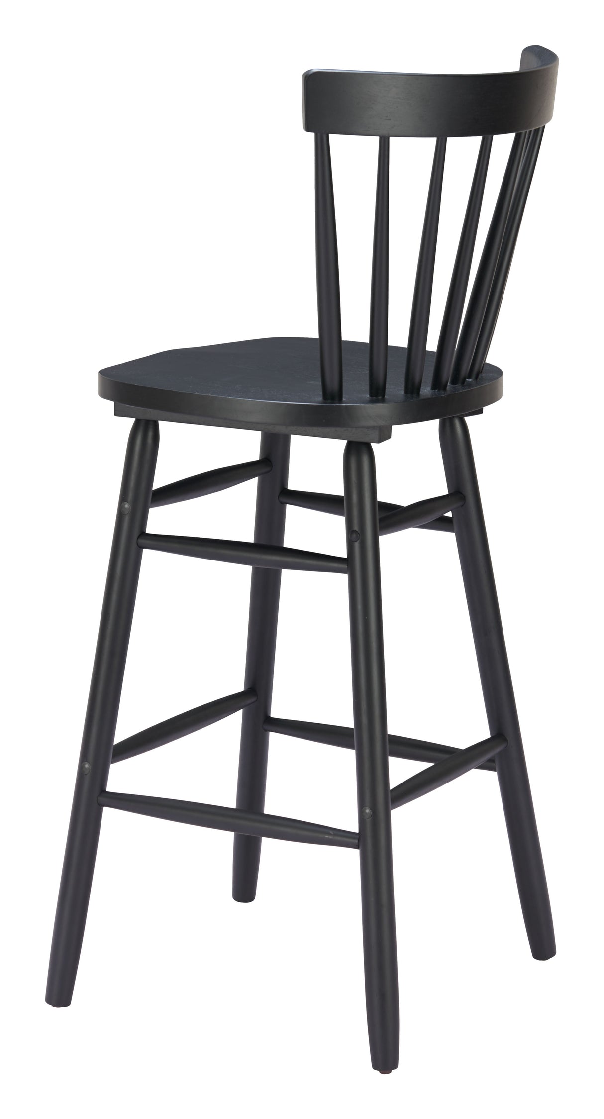 Tyce Black Barstool (Set of 2) by Zuomod at Eve Furniture
