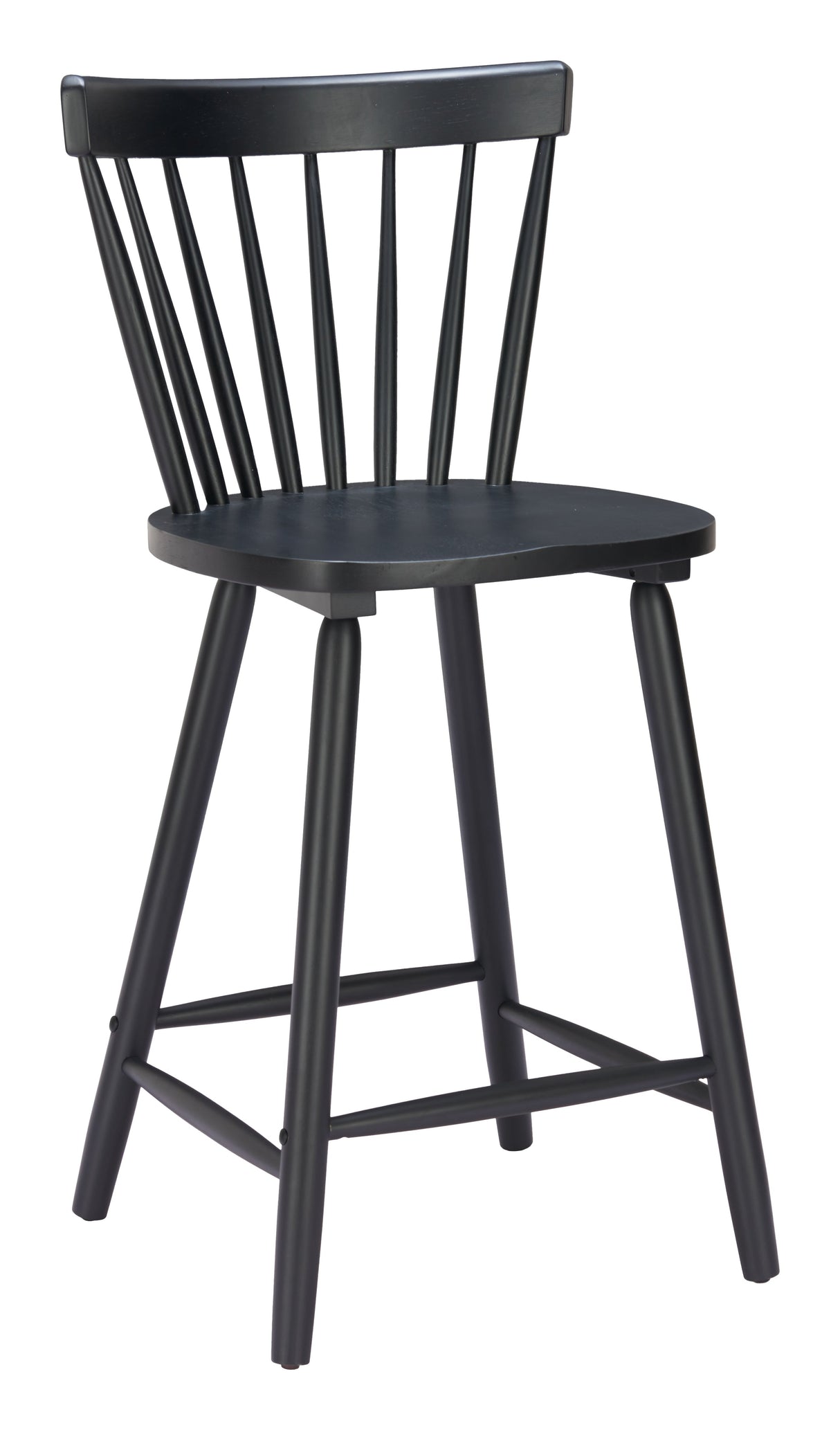 Tyce Black Counter Stool (Set of 2) by Zuomod at Eve Furniture