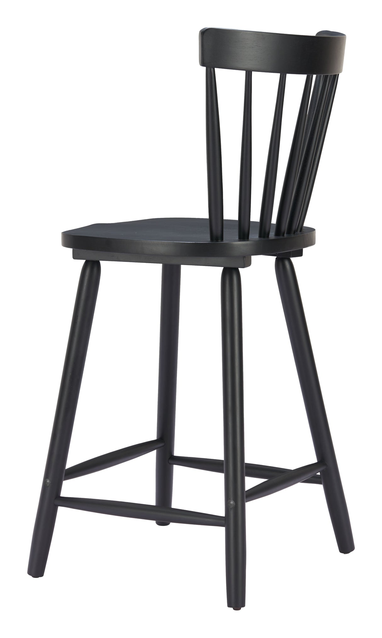 Tyce Black Counter Stool (Set of 2) by Zuomod at Eve Furniture