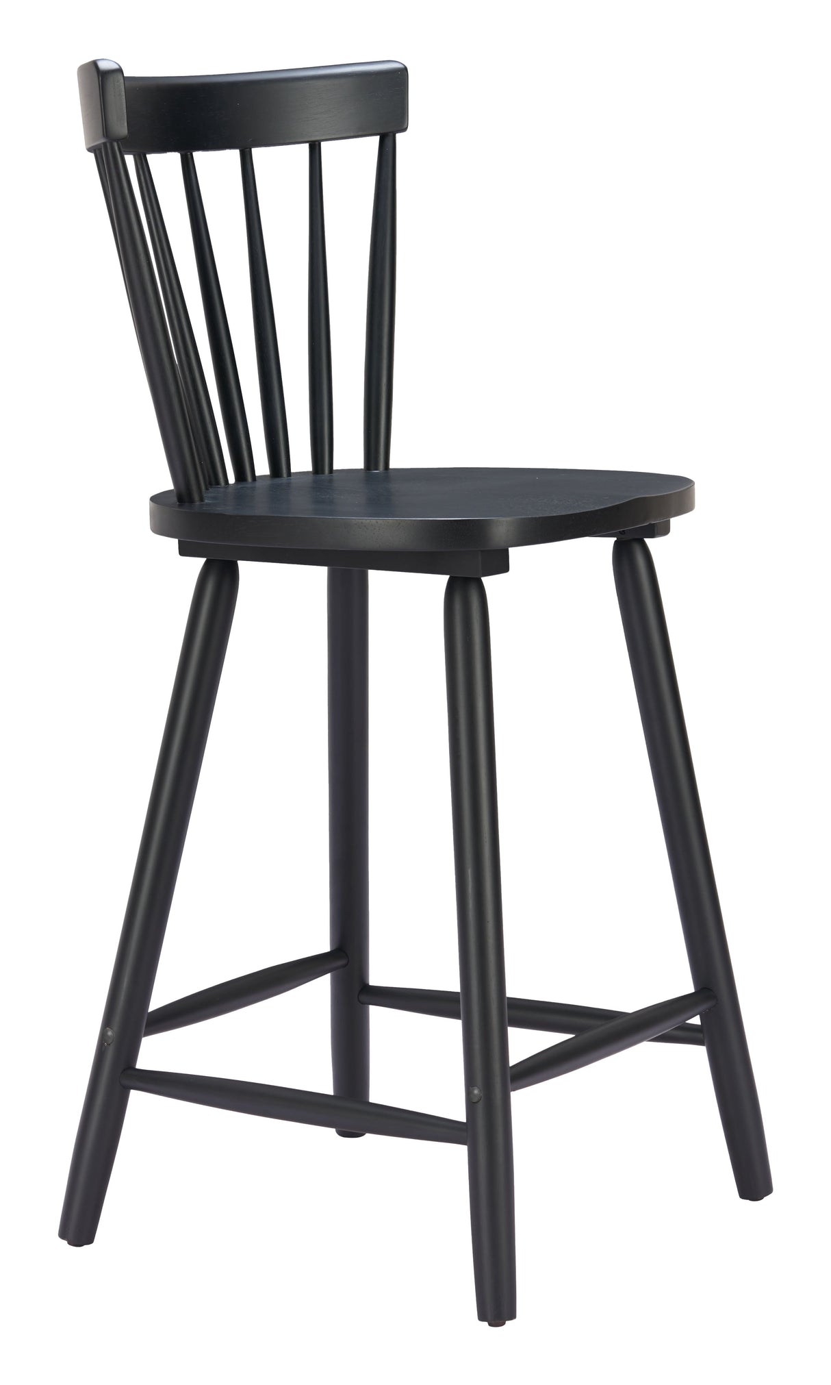 Tyce Black Counter Stool (Set of 2) by Zuomod at Eve Furniture