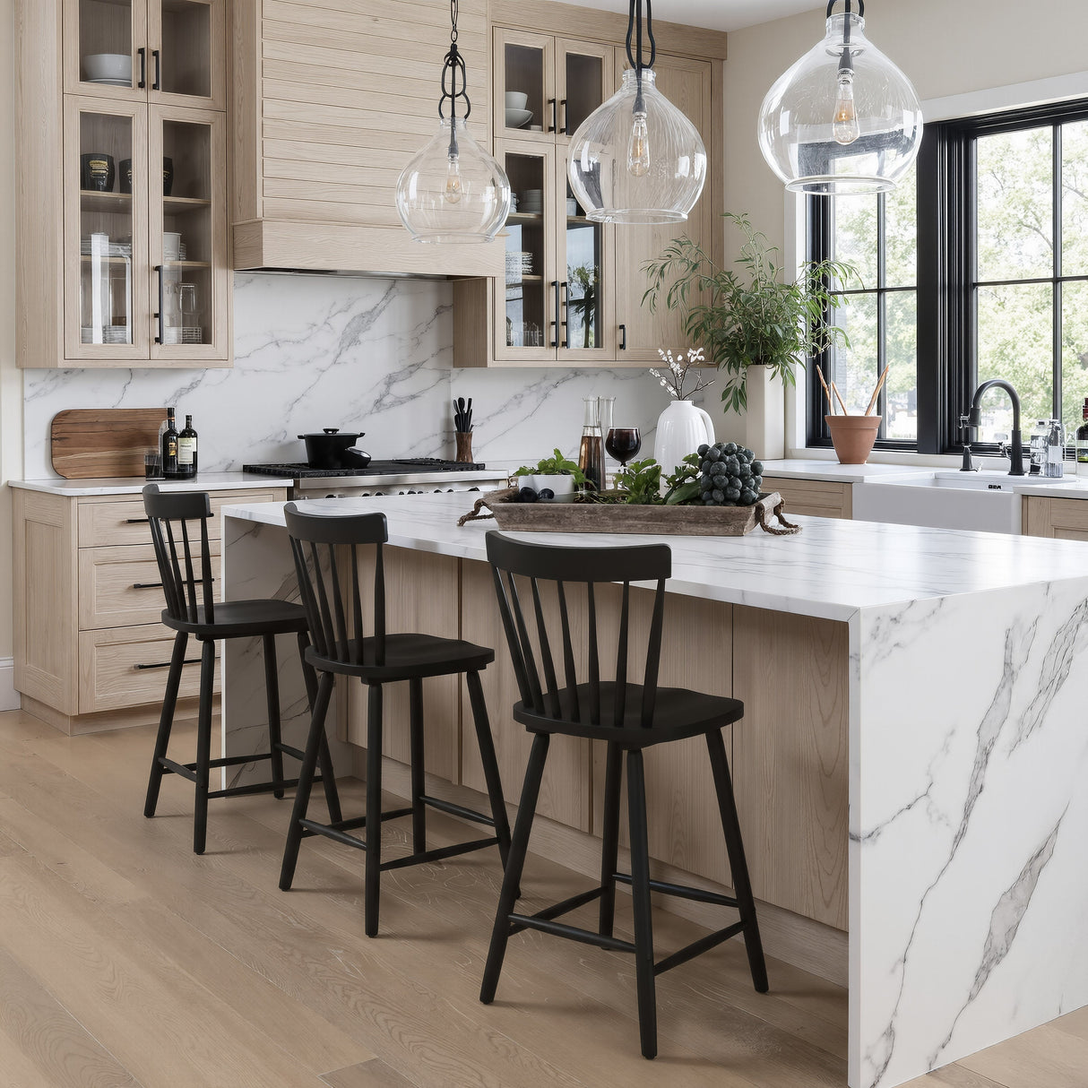 Tyce Black Counter Stool (Set of 2) by Zuomod at Eve Furniture