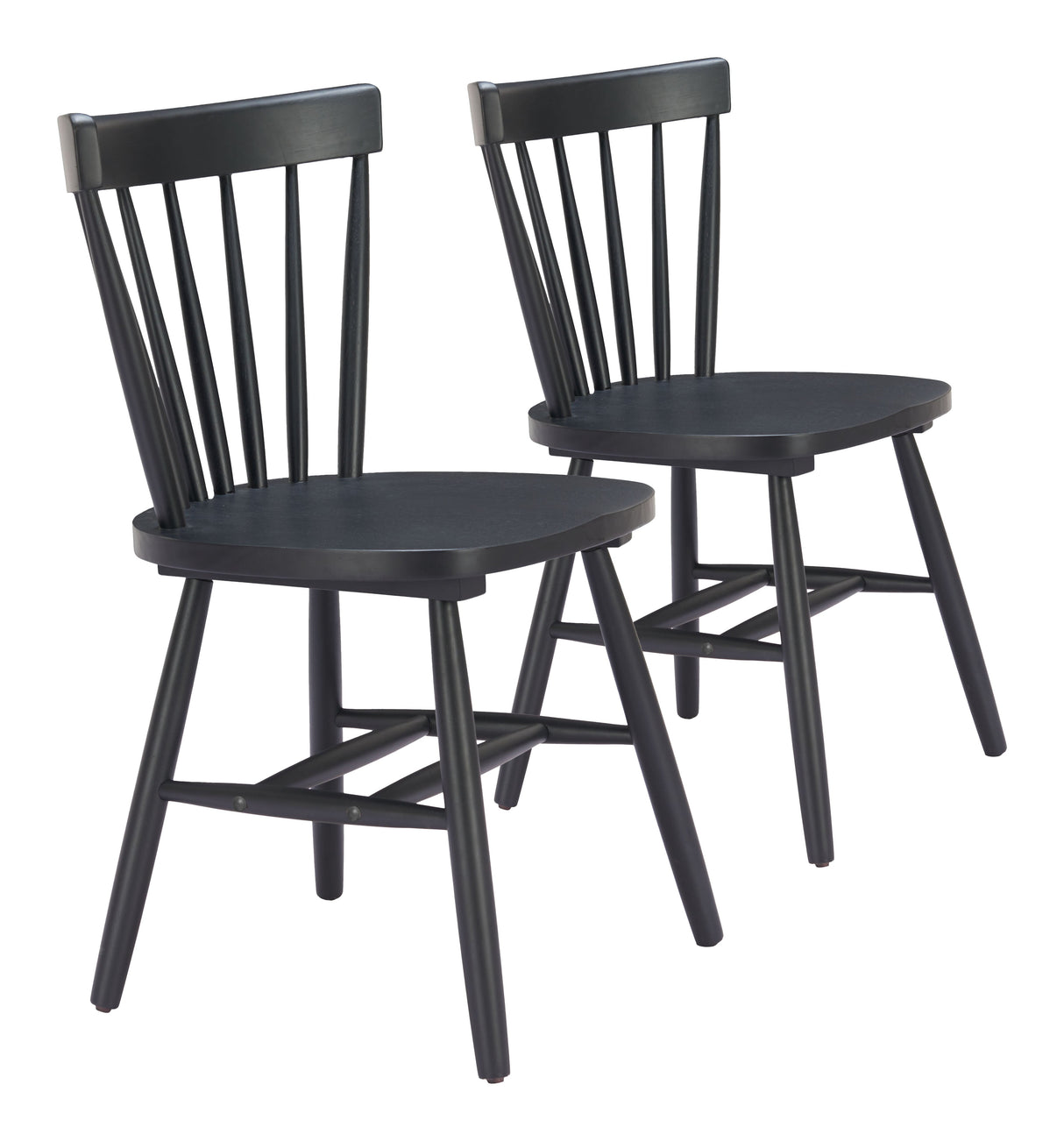 Tyce Black Dining Chair (Set of 2) by Zuomod at Eve Furniture