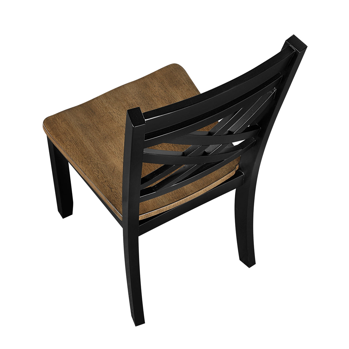 Tyler Brown/Black Side Chair, Set of 2 by Homelegance at Eve Furniture