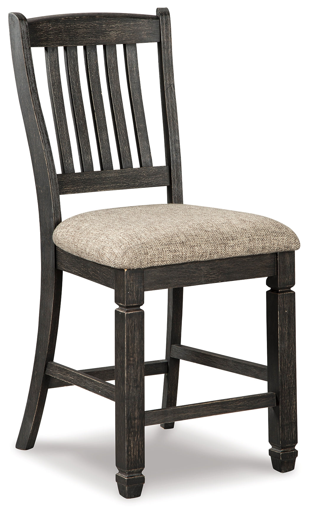 Tyler Creek Black/Gray Counter Height Dining Table and 4 Barstools and Bench by Ashley at Eve Furniture