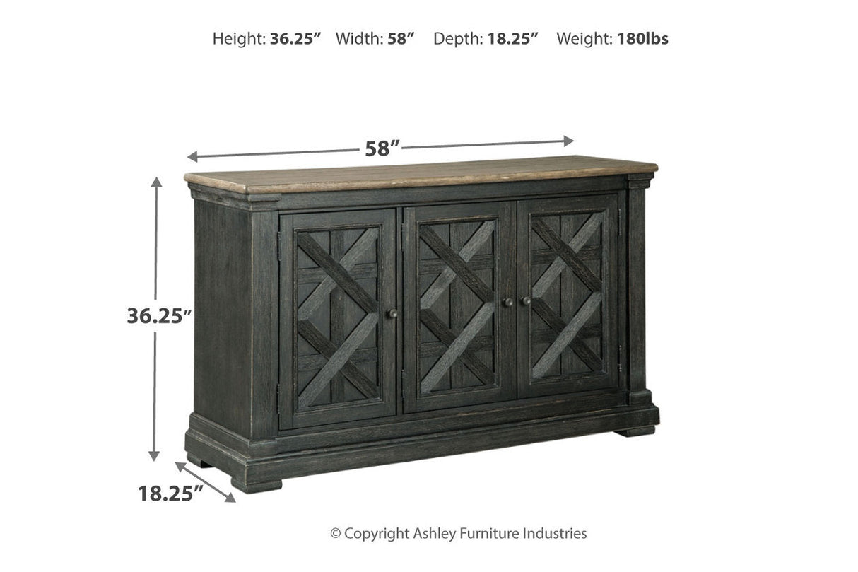 Tyler Creek Black/Gray Dining Server by Ashley at Eve Furniture
