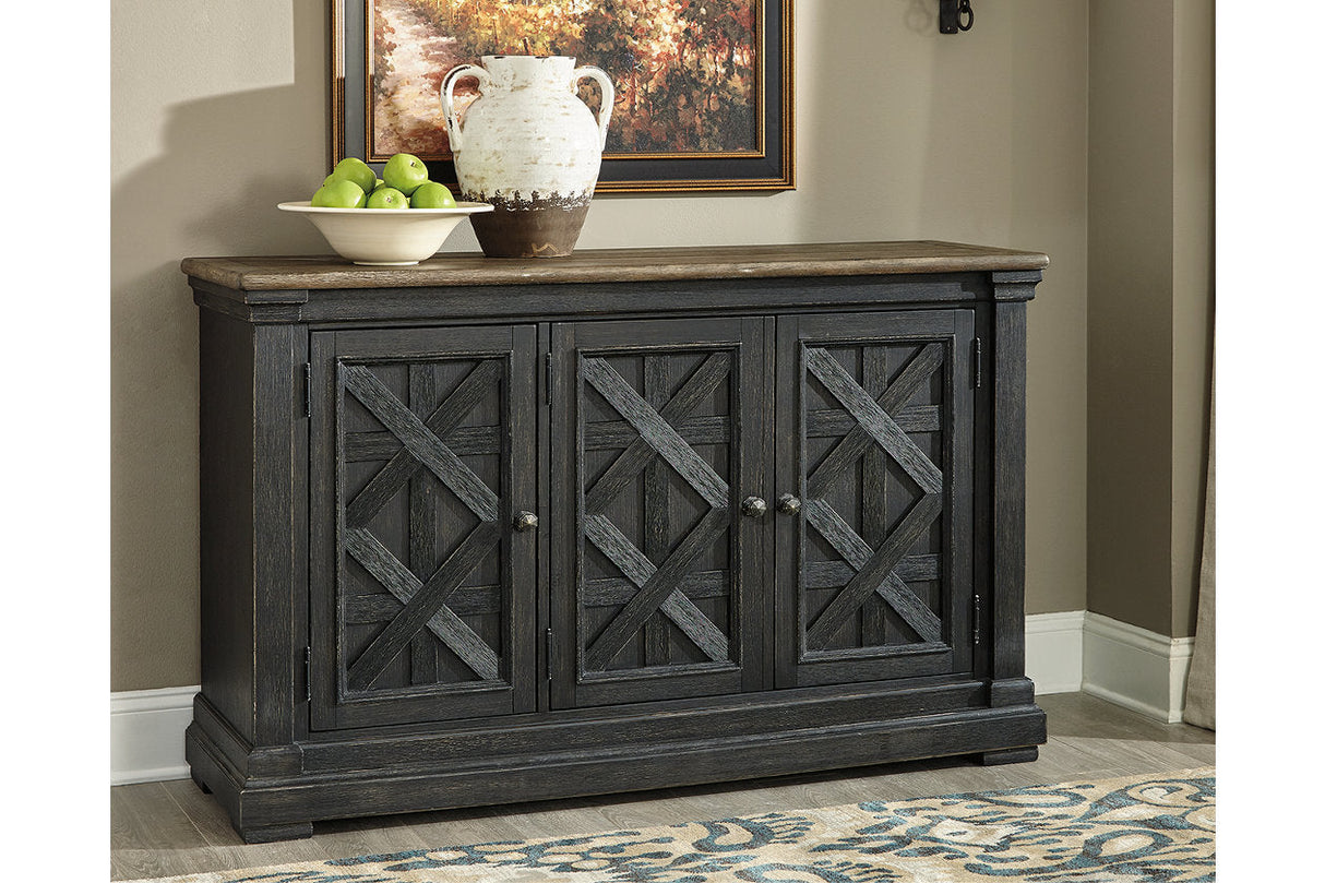 Tyler Creek Black/Gray Dining Server by Ashley at Eve Furniture