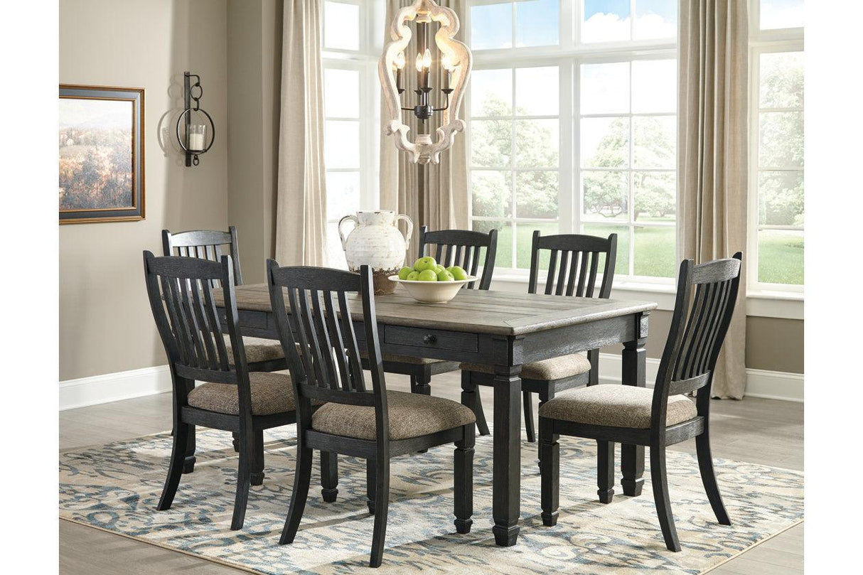 Tyler Creek Black/Gray Dining Table by Ashley at Eve Furniture