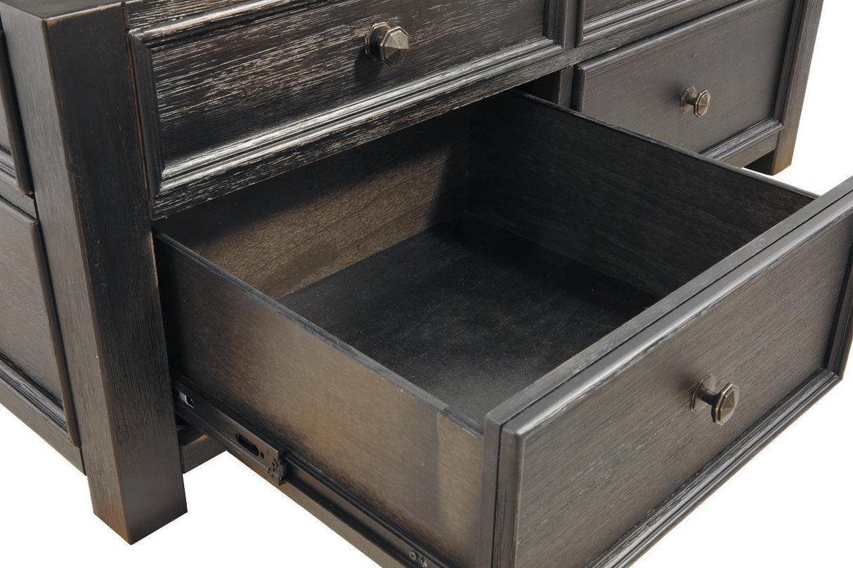 Tyler Creek Grayish Brown/Black Coffee Table with Lift Top by Ashley at Eve Furniture