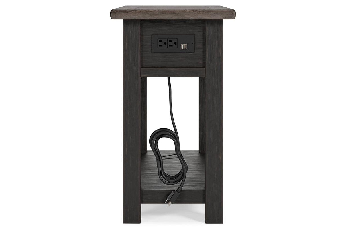 Tyler Creek Two-tone Chairside End Table by Ashley at Eve Furniture