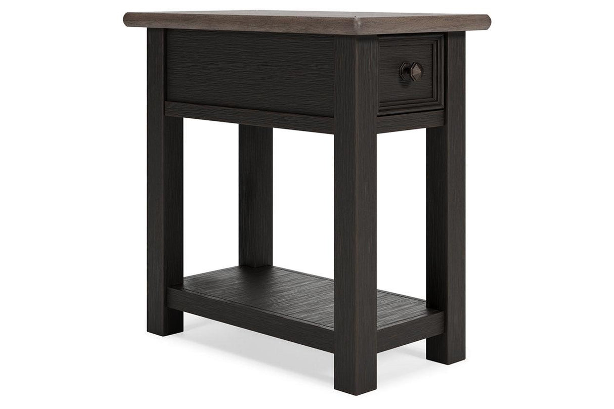 Tyler Creek Two-tone Chairside End Table by Ashley at Eve Furniture