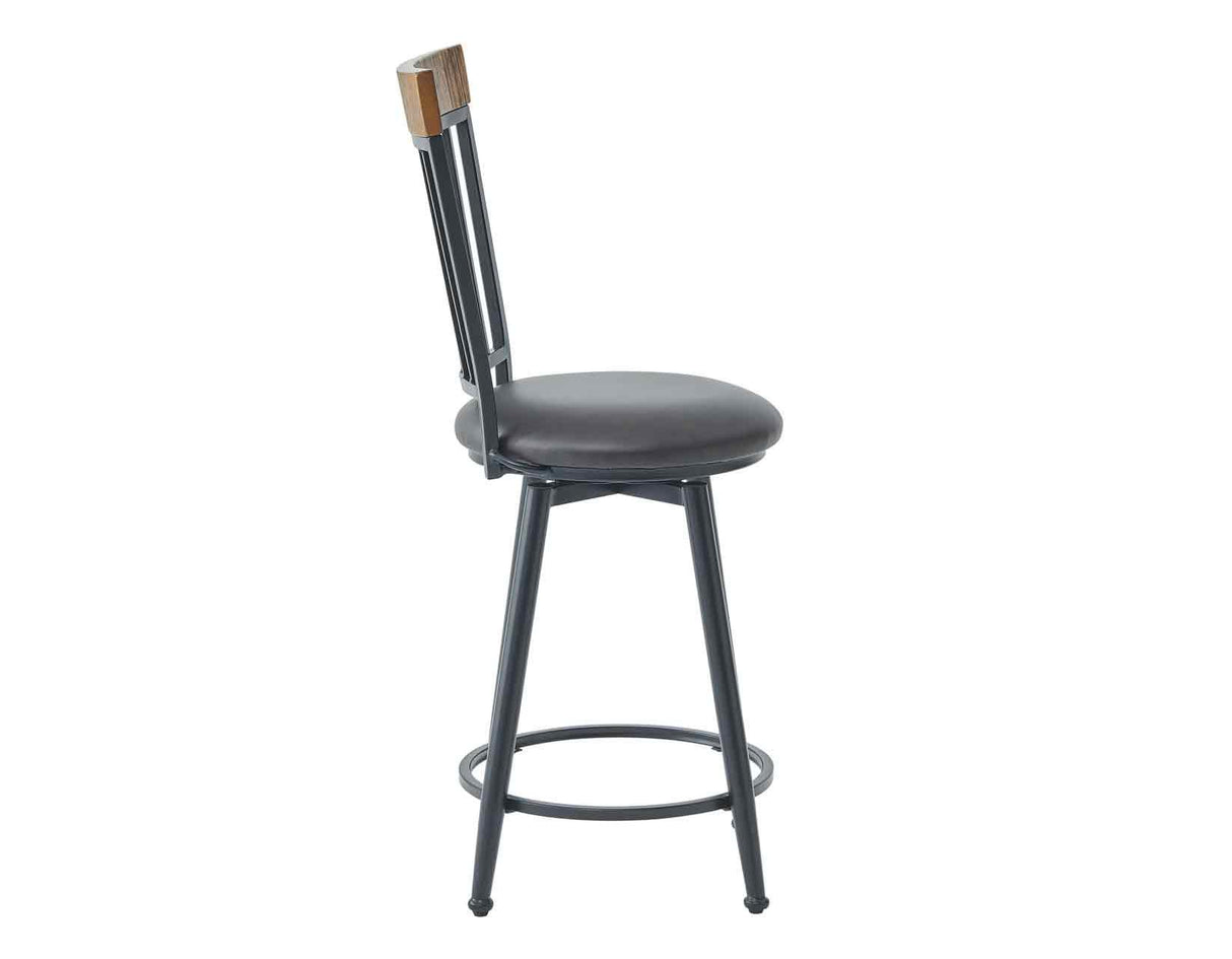 Tyler Swivel 24-inch Counter Stool by Steve Silver at Eve Furniture