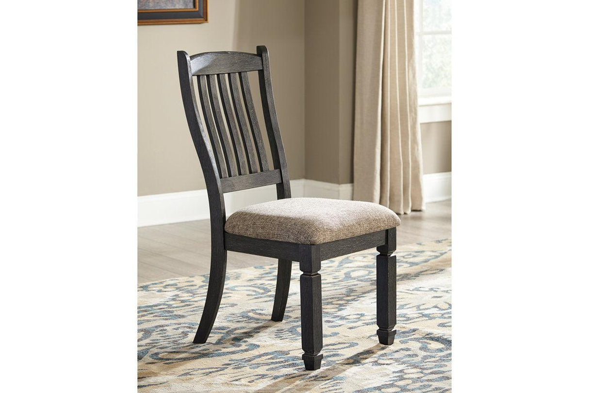 Tyler Creek Black/Grayish Brown Dining Chair, Set of 2 by Ashley at Eve Furniture