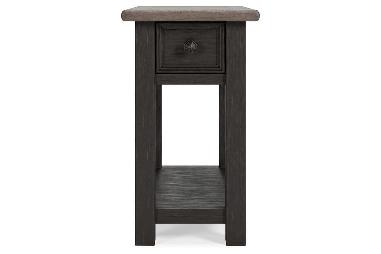 Tyler Creek Two-tone Chairside End Table by Ashley at Eve Furniture