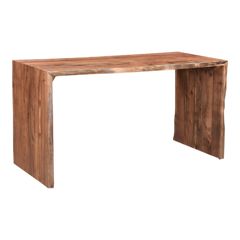 Tyrell Desk Natural Stain by Moe's Home at Eve Furniture