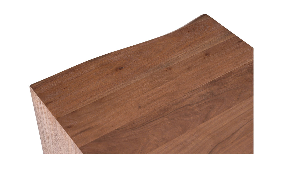 Tyrell Side Table Natural Brown by Moe's Home at Eve Furniture