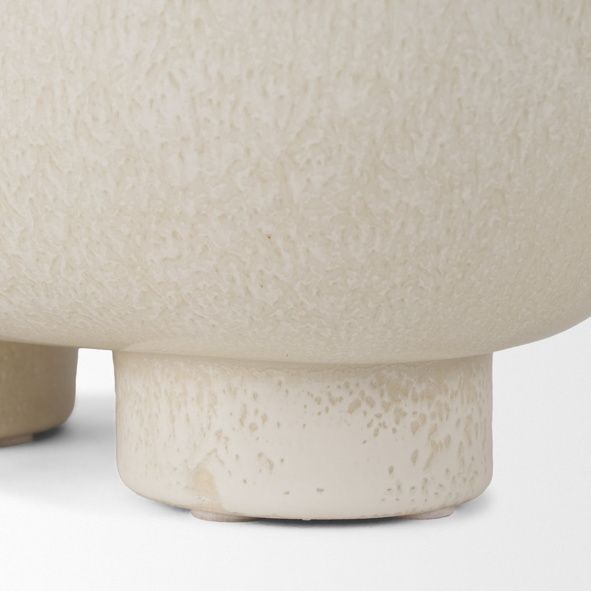 Tyren Cream Glazed Decorative Oblong Ceramic Bowl by Mercana at Eve Furniture