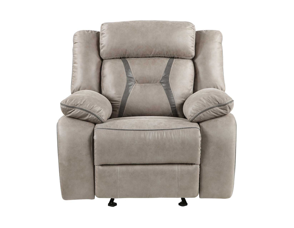 Tyson Gray/Dark Gray 3-Piece Manual Reclining Set by Steve Silver at Eve Furniture
