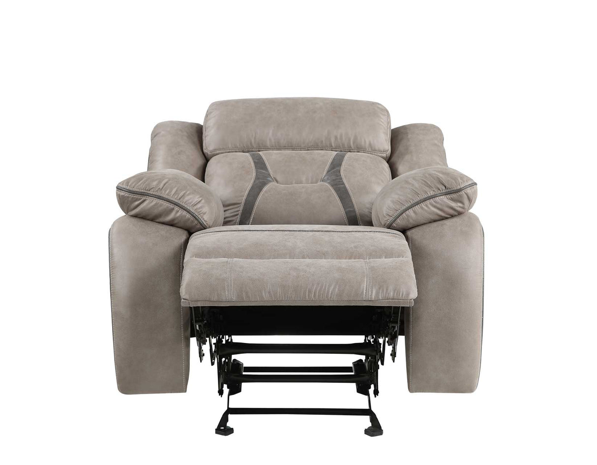 Tyson Gray/Dark Gray 3-Piece Manual Reclining Set by Steve Silver at Eve Furniture