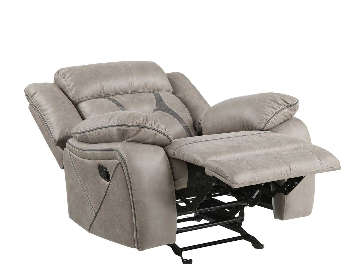 Tyson Gray/Dark Gray 3-Piece Manual Reclining Set by Steve Silver at Eve Furniture