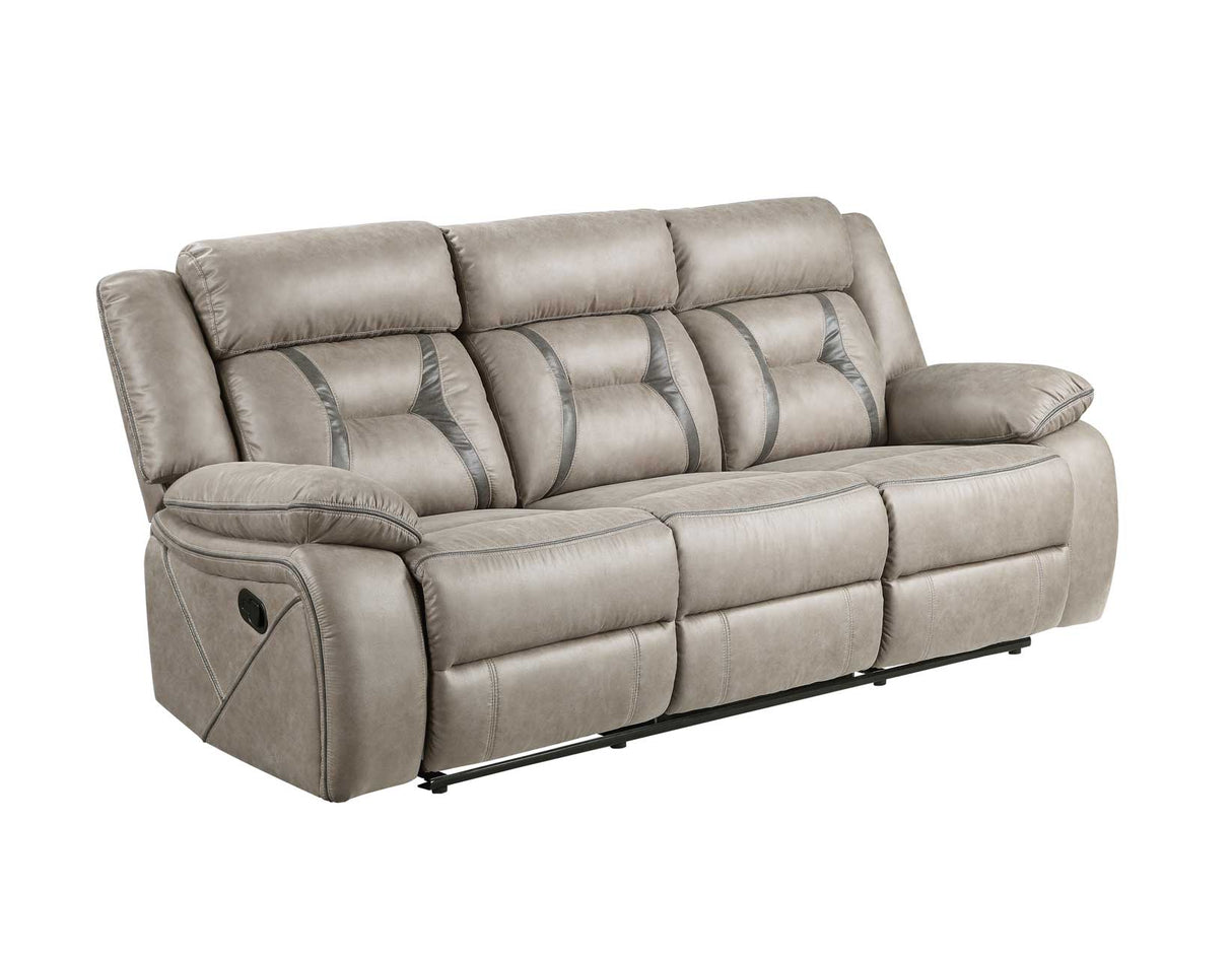 Tyson Gray/Dark Gray 3-Piece Manual Reclining Set by Steve Silver at Eve Furniture