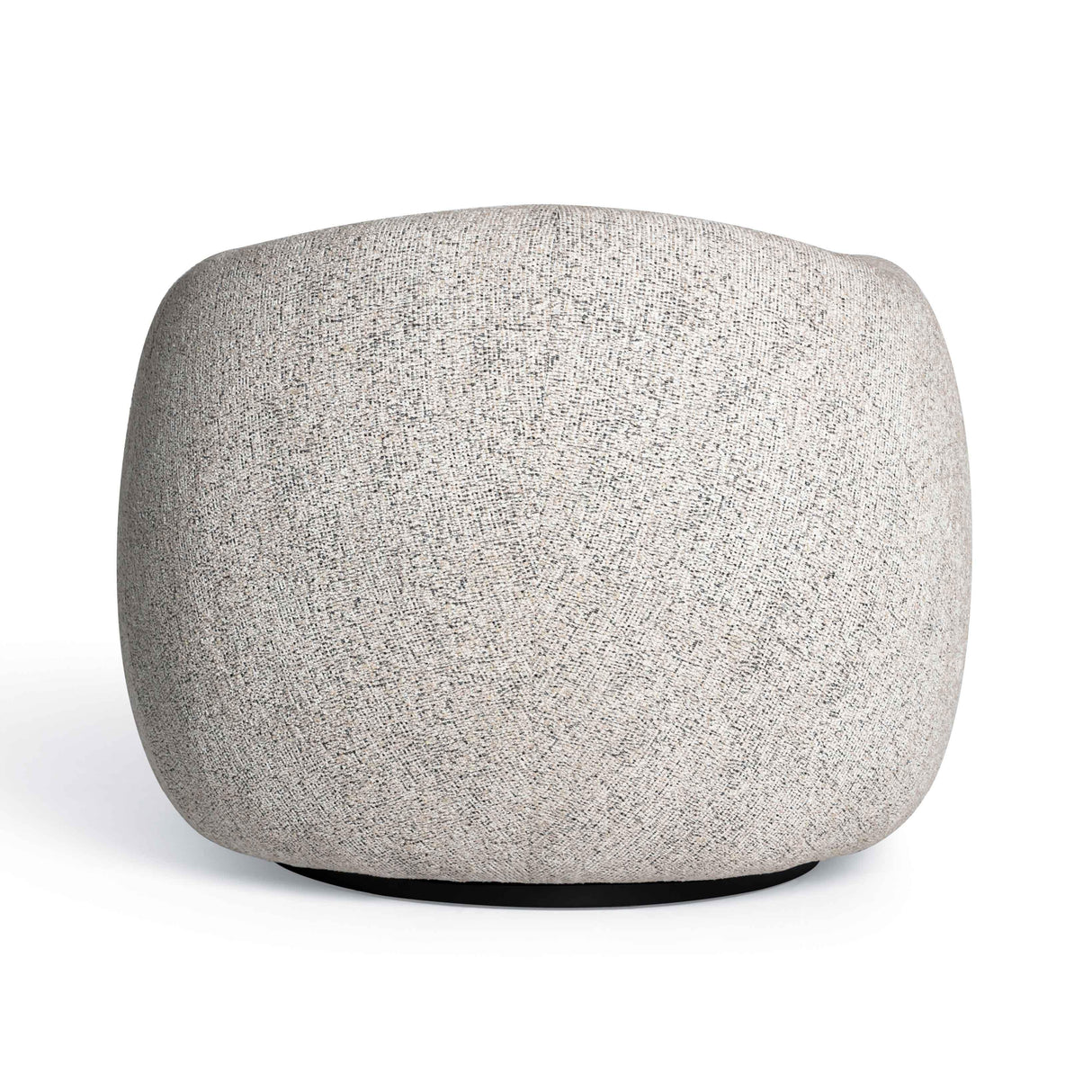 Judy Black and White Woven Fabric Swivel Chair by TOV Furniture at Eve Furniture