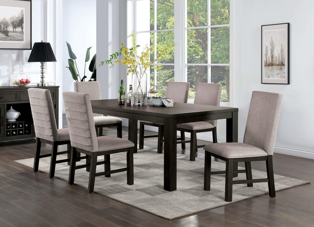 Umbria Antique Black/Gray Dining Table by Furniture of America at Eve Furniture