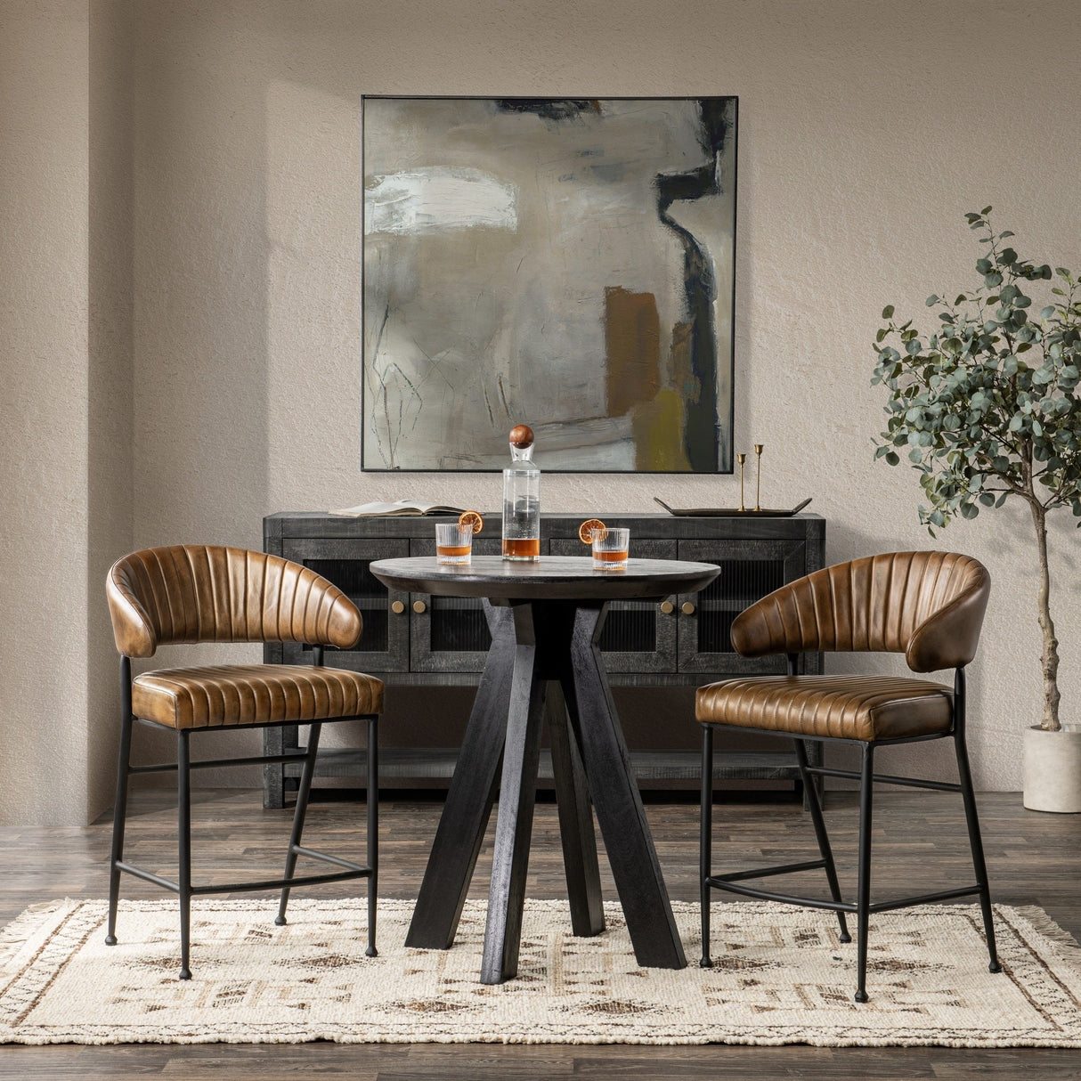 Umbria Tuscany Chestnut Counter Stool by Classic Home at Eve Furniture