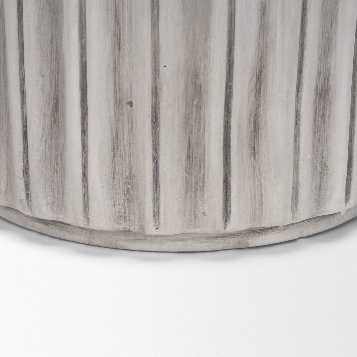 Ummi Small Off White w/ Gray Antiquing Ceramic Vase by Mercana at Eve Furniture