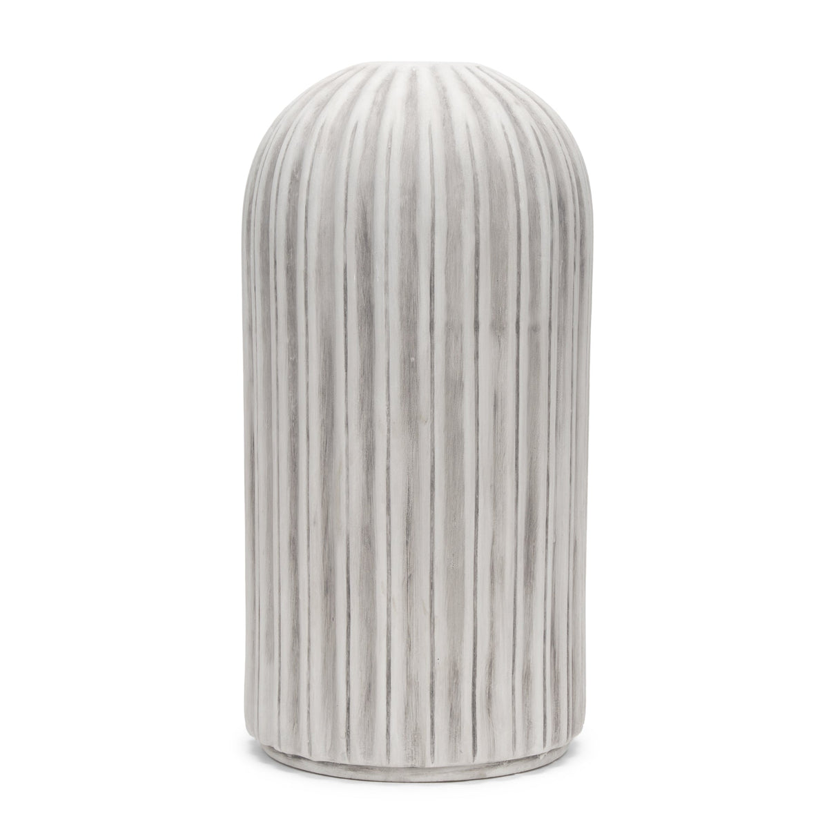 Ummi Tall Off White w/ Gray Antiquing Ceramic Vase by Mercana at Eve Furniture
