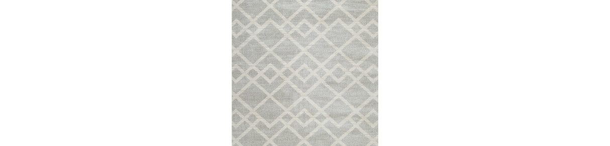 Unawick Gray/Ivory Large Rug by Ashley at Eve Furniture