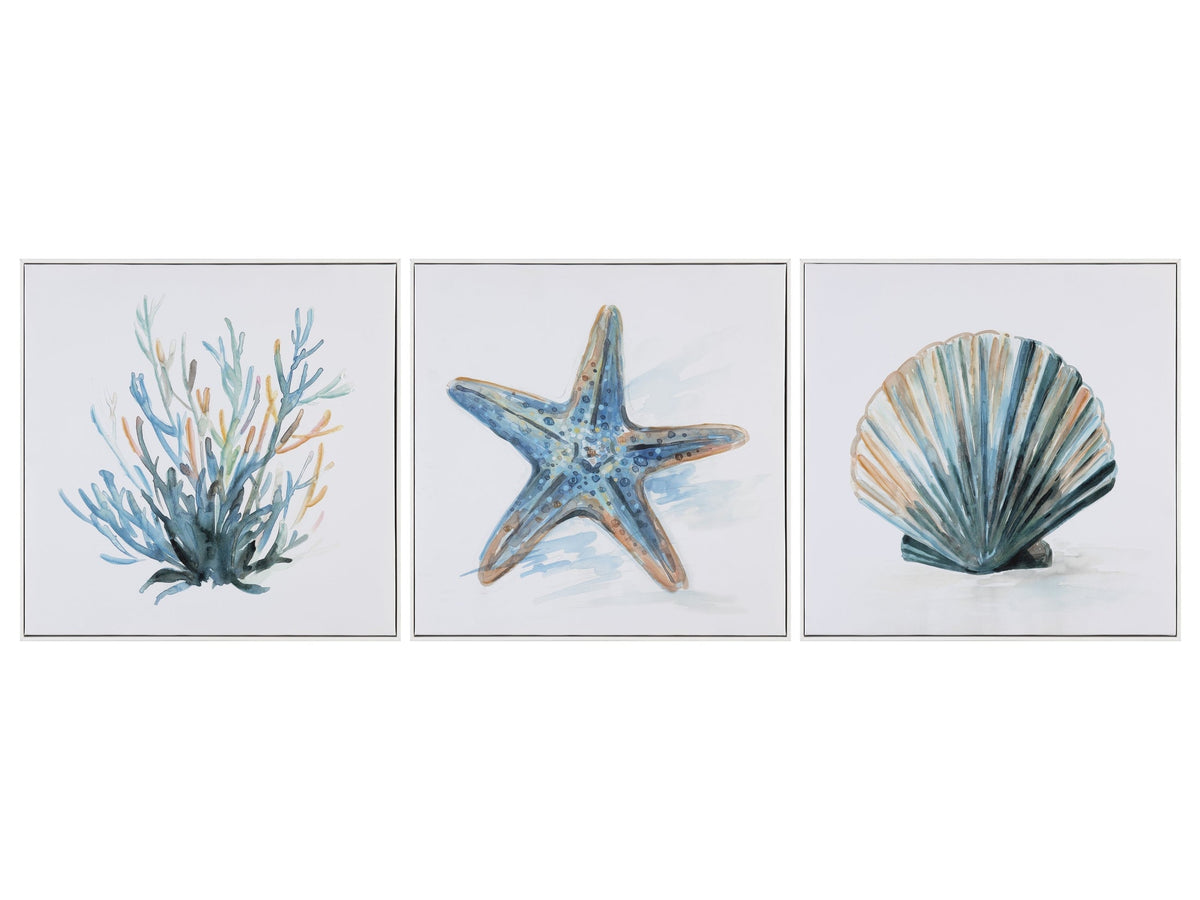 Under The Sea Blue/Green Canvas by Crestview at Eve Furniture