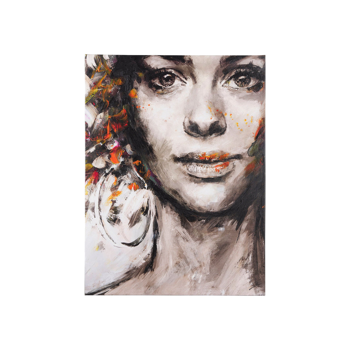 Unity II Woman (S) by Mercana Studio a Hand Embellished Textured Canvas by Mercana at Eve Furniture
