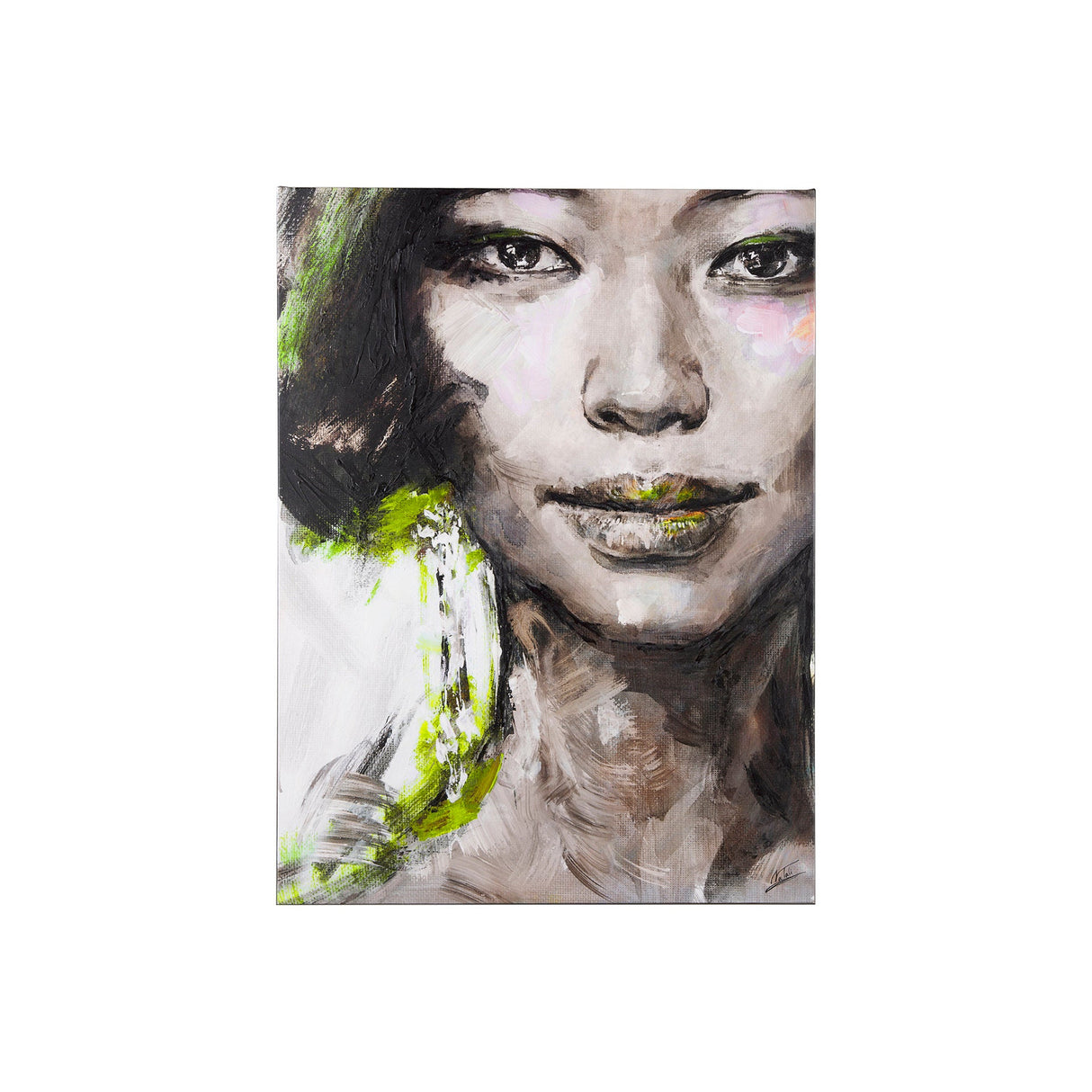 Unity VI Woman (S) by Mercana Studio a Hand Embellished Textured Canvas by Mercana at Eve Furniture