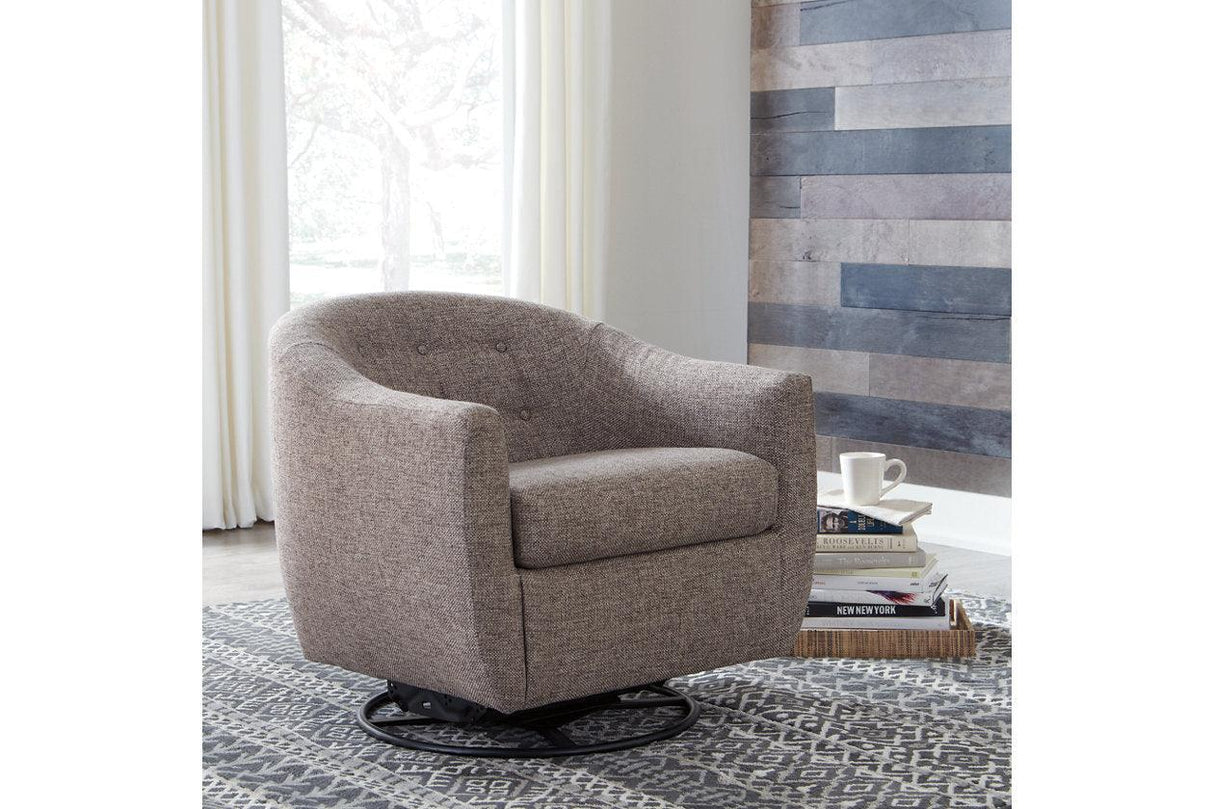 Upshur Taupe Accent Chair by Ashley at Eve Furniture