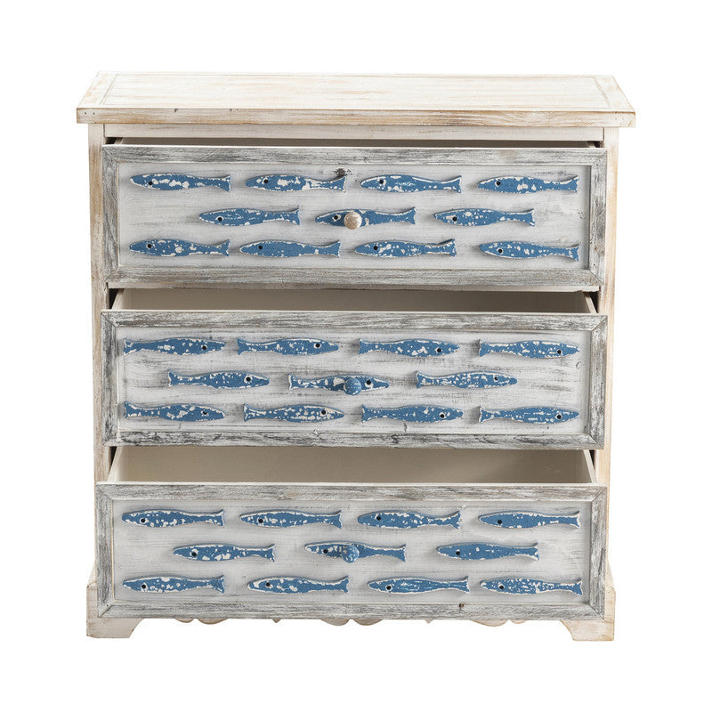 Upstream Cream/Blue Chest by Crestview at Eve Furniture