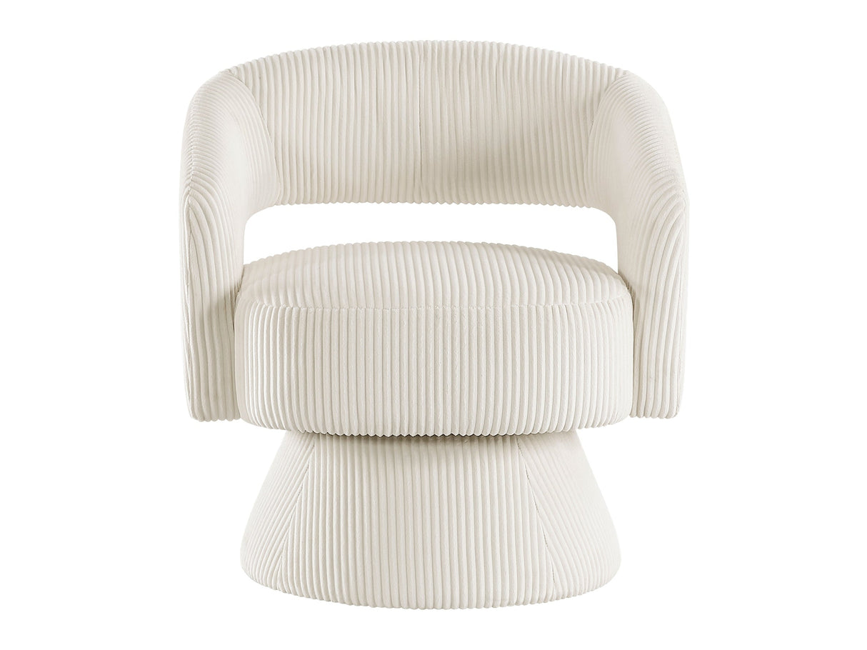 Upton Beige Swivel Accent Chair by Homelegance at Eve Furniture